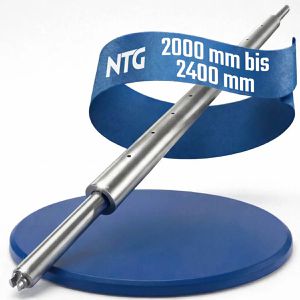 Rundsperrbalken NTG LS8504 Aluminium, gefedert mit Kombizapfen