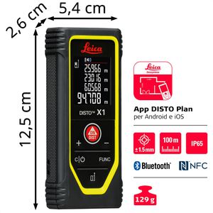 Produktbild für Laser-Entfernungsmesser Leica 986859, DISTO X1
