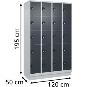 Produktbild für Schließfachschrank CP-Möbel Classic Plus anthrazit