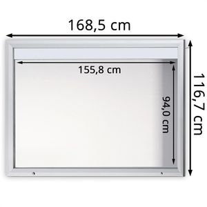 Produktbild für Schaukasten Showdown-Displays T-Linie LED B1 außen