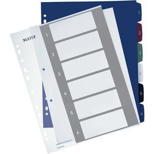 Produktbild für Register Leitz 1236 Style, A4 Überbreite, 1-6