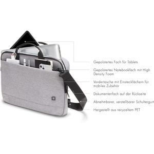 Produktbild für Laptoptasche Dicota Eco Slim Motion, hellgrau
