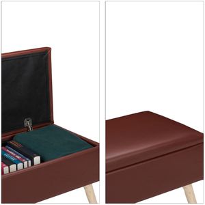 Produktbild für Sitzbank Relaxdays 10025734, mit Stauraum, bis 120 kg