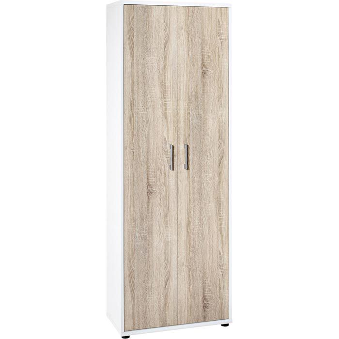 Möbelpartner Aktenschrank Serie 200, aus Holz, 65 x 182 x 34cm, sonoma