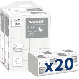 Papierhandtücher Katrin Plus ZZ 2, 35311, 2-lagig