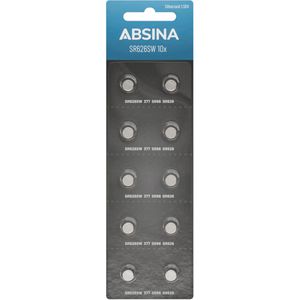 Produktbild für Knopfzelle Absina 377 SR66 / SR626 / SG4