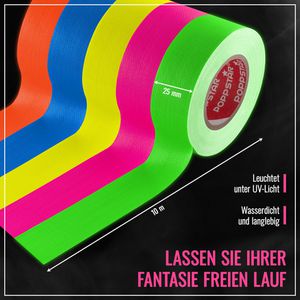 Produktbild für Gewebeband Poppstar 1010926, Neon