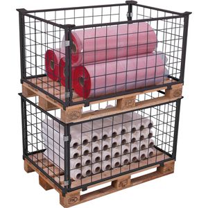 Produktbild für Palettenaufsatz VARIOfit Typ 62, pa-080.021, anthrazit, Stahl