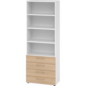 Kombischrank Hammerbacher Serie 9 Advanced, eiche / weiß
