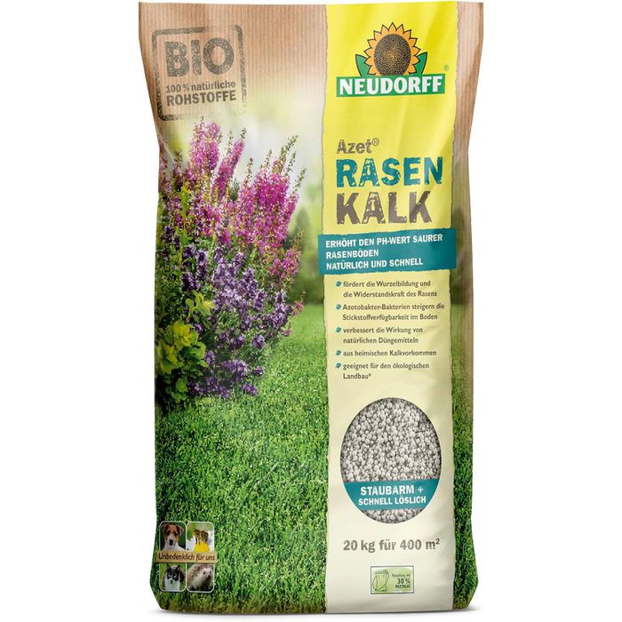 Neudorff Dnger Azet RasenKalk, Sofortwirkung, 20 kg fr 400m  Bttcher AG