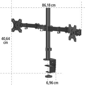 Produktbild für Monitorhalterung Hama 118491, VESA 75x75 &amp; 100x100 mm