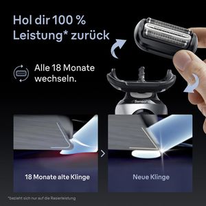 Produktbild für Scherkopf Braun 64B Ersatzscherteil, schwarz