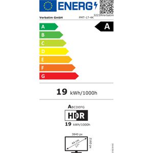 Produktbild für Monitor Verbatim Portable PMT-17-4K, 17,3 Zoll