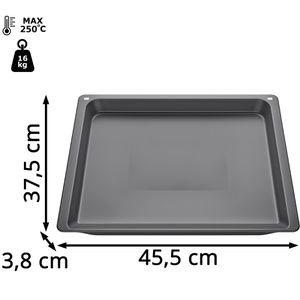 Produktbild für Backblech Siemens HZ532010, anthrazit, aus Emaille