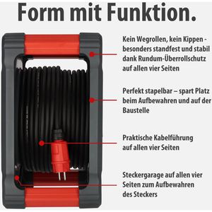 Produktbild für Kabeltrommel Brennenstuhl Professional, 33 + 5m