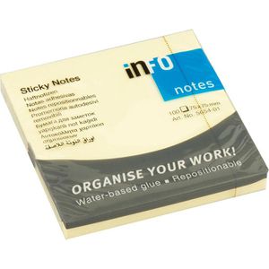 Haftnotizen Info Sticky Notes, 5654-01, gelb
