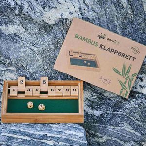 Produktbild für Würfelspiel pandoo POBGT01, Klappbrett aus Bambus