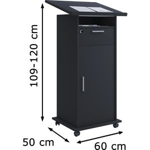 Produktbild für Stehpult VCM Meeta 914205, aus Holz