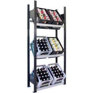 Getränkekistenregal Schulte 37001-S, für 6 Kisten