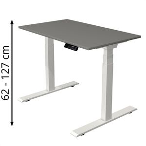 Produktbild für Schreibtisch Kerkmann Move 1 stable, graphit / weiß