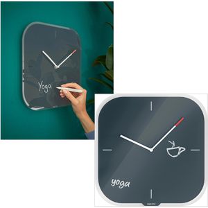 Produktbild für Wanduhr Leitz Cosy 9017-00-89, Glas, analog, Quarzuhr