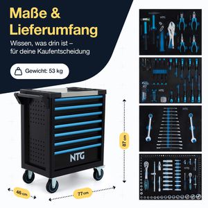 Produktbild für Werkzeugwagen NTG WZW.7290, bestückt
