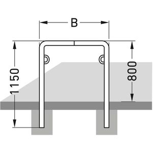 Produktbild für Fahrradständer WSM Trust 30, Bodenmontage