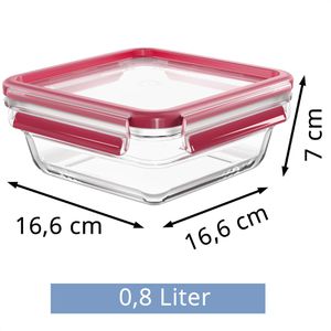 Produktbild für Frischhaltedose Emsa Clip&amp;Close N1041400, aus Glas