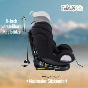 Produktbild für Kindersitz FableKids Noble R129, mit ISOFIX