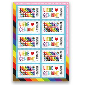 Briefmarken DeutschePost Set, 10 Stück à 95cent