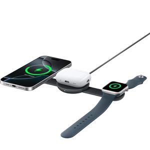 Produktbild für Ladestation Anker MagGo 3in1 faltbar, schwarz