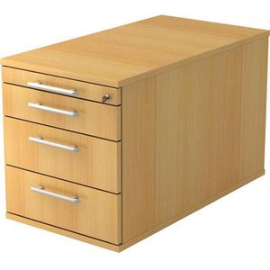 Rollcontainer Hammerbacher N-Serie, Holz, buche