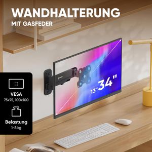 Produktbild für TV-Wandhalterung Onkron G120-B, bis 8 kg