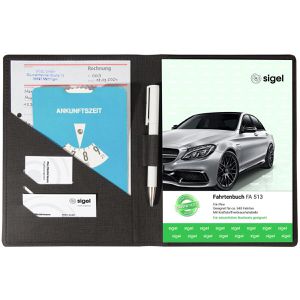 Fahrzeugmappe Sigel EF515, Leinenstruktur, A5