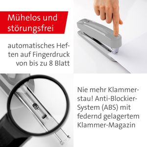 Produktbild für Heftgerät Novus B7A Automatic 020-1655, inkl. 200 Heftklammern