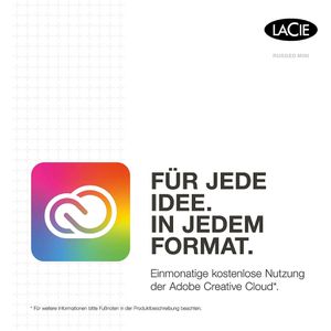 Produktbild für Festplatte LaCie Rugged Mini LAC301558