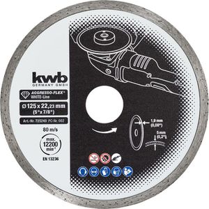 Produktbild für Trennscheibe kwb Aggresso-Flex White-Line, Bohrungs-Ø 22,23 mm