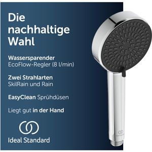 Produktbild für Handbrause Ideal-Standard Idealrain Alu+ BD580AA, verchromt