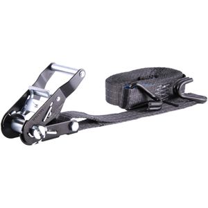 Produktbild für Spanngurt Sandax 296, schwarz, mit Haken &amp; Ratsche