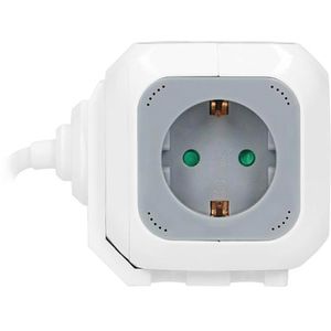 Produktbild für Steckdosenwürfel Orno OR-AE-13144, weiß / grau