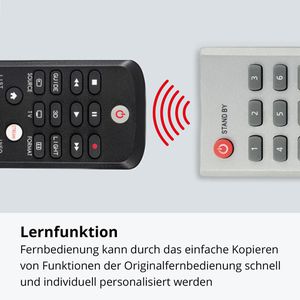 Produktbild für Ersatzfernbedienung Hama Philips TV, 221063, beleuchtet