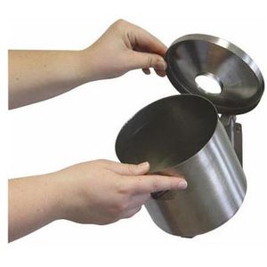 Produktbild für Aschenbecher TKG Rondo Junior, silber, für Outdoor