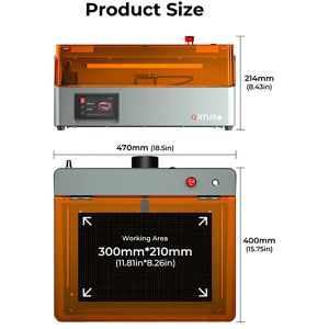 Produktbild für Graviermaschine Ortur R2 20W, LK1, 300 x 190mm
