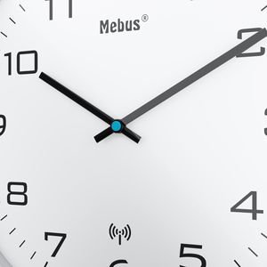 Produktbild für Wanduhr Mebus 13081, Kunststoff, analog, Funkuhr