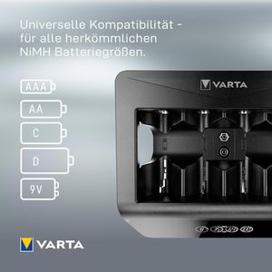 Produktbild für Akku-Ladegerät Varta LCD Universal Charger+, 57688