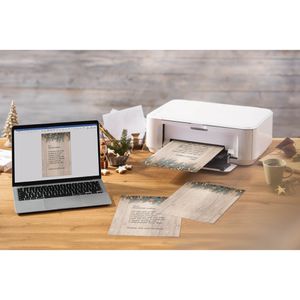 Produktbild für Weihnachtsbriefpapier Sigel DP664, Golden Greens