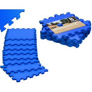 Produktbild für Bodenschutzmatte Monzana Puzzlematte, blau