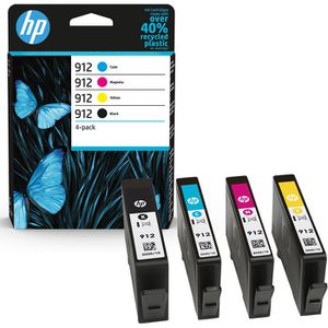 HP Druckerpatronen 912 XL schwarz, gelb, magenta, blau; 20 EUR