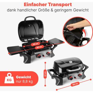 Produktbild für Gasgrill Proficook PC-GG 1261, schwarz, 2 Brenner