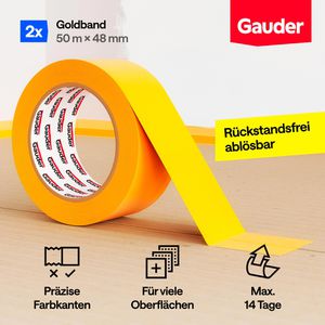 Produktbild für Kreppband Gauder Goldband